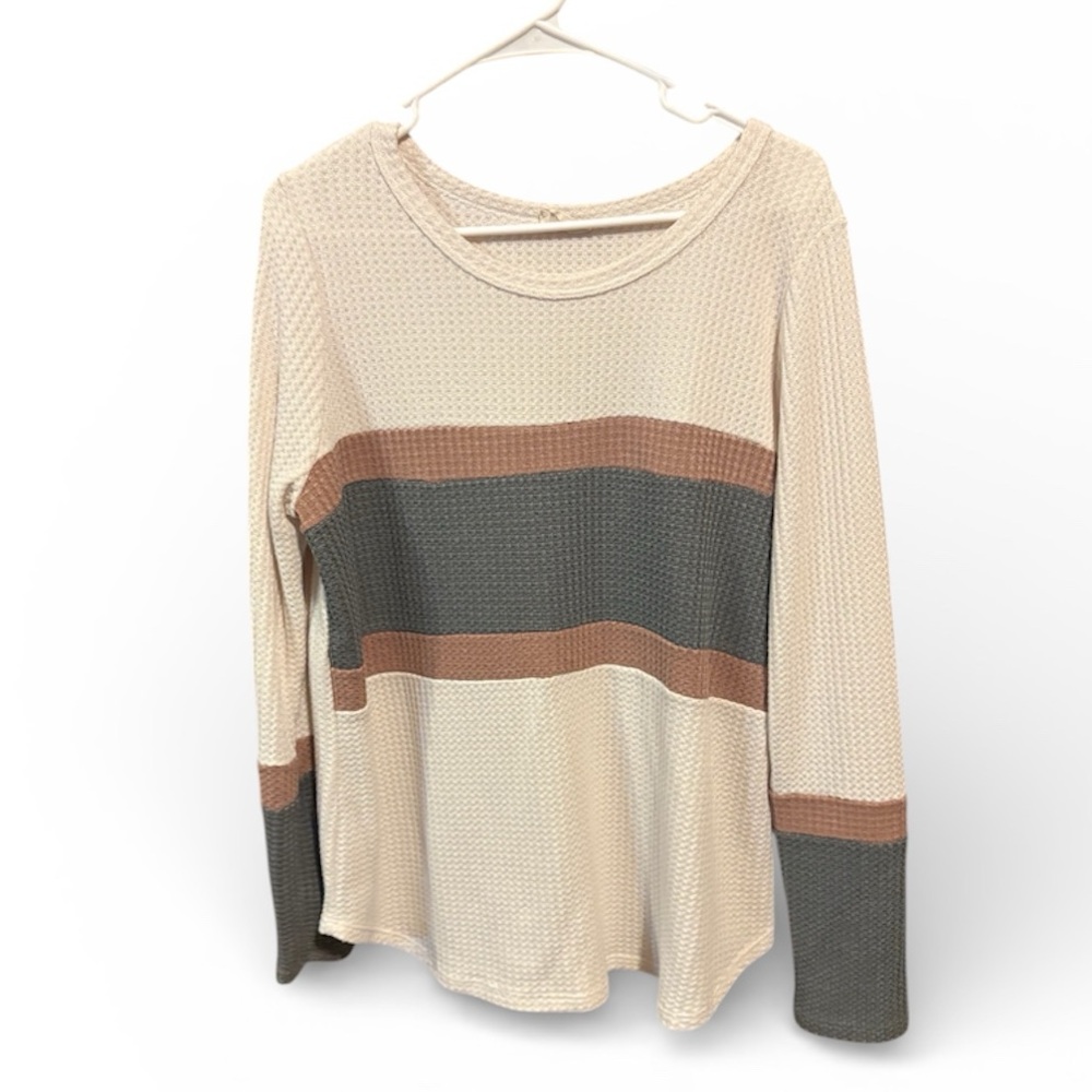 BiBi Color Block Striped Sweater